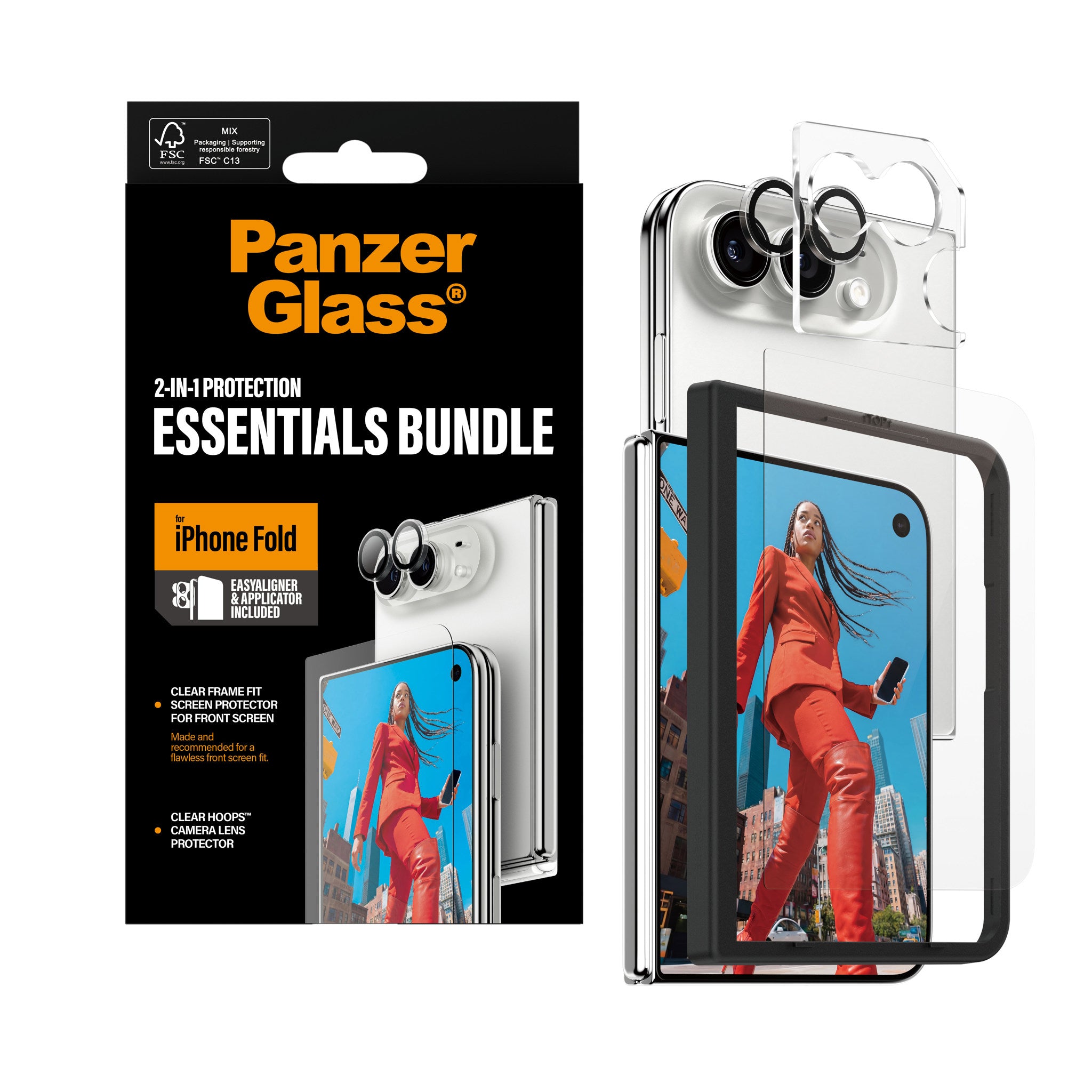 PanzerGlass® 2-i-1 Essential Pakke iPhone 2026 Fold